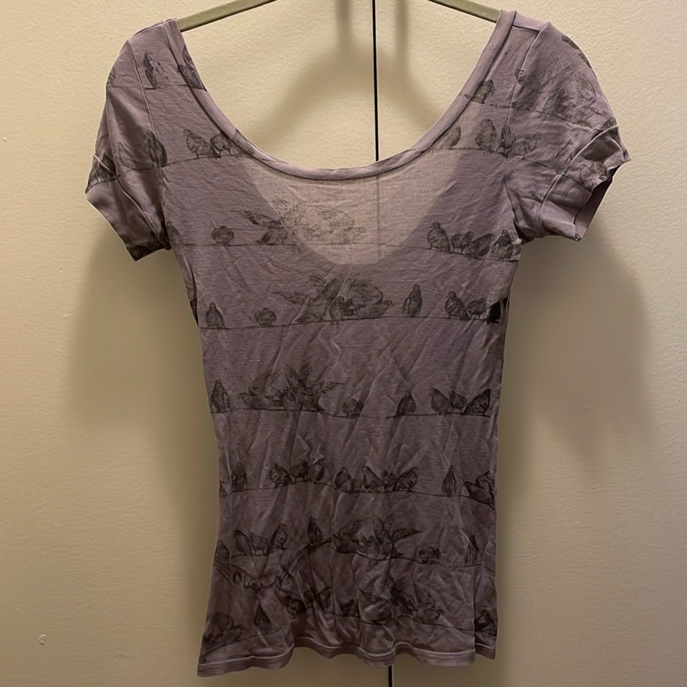 OBEY birds on wire shirt - SMALL